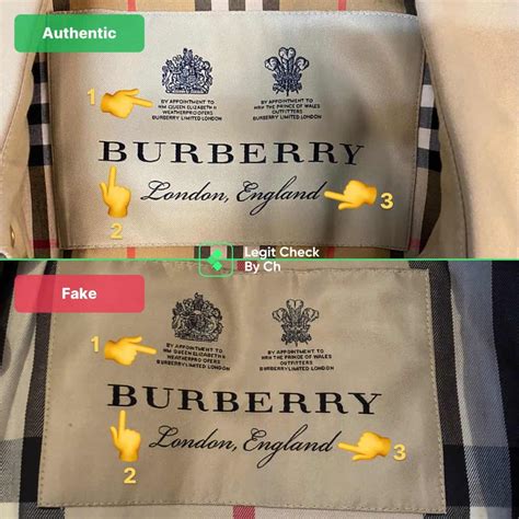 burberry tag real vs fake coat|burberry coat hanging tag.